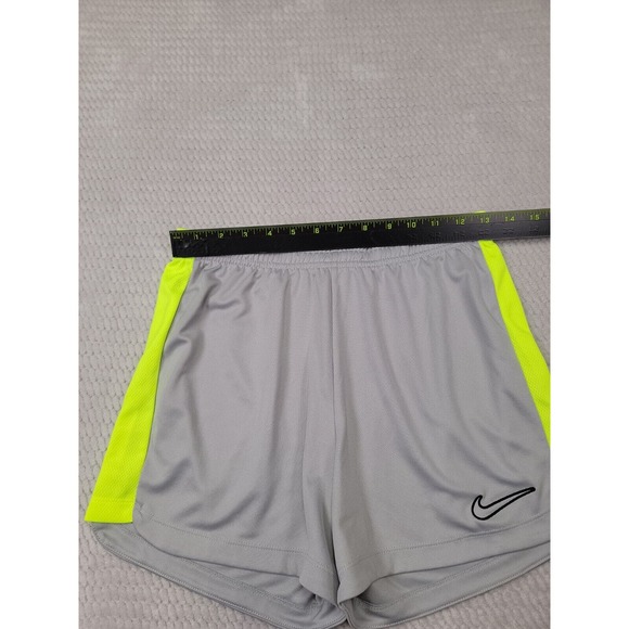 Nike Shorts Womens Small Gray & Yellow Dri Fit Active Gym - Picture 3 of 7